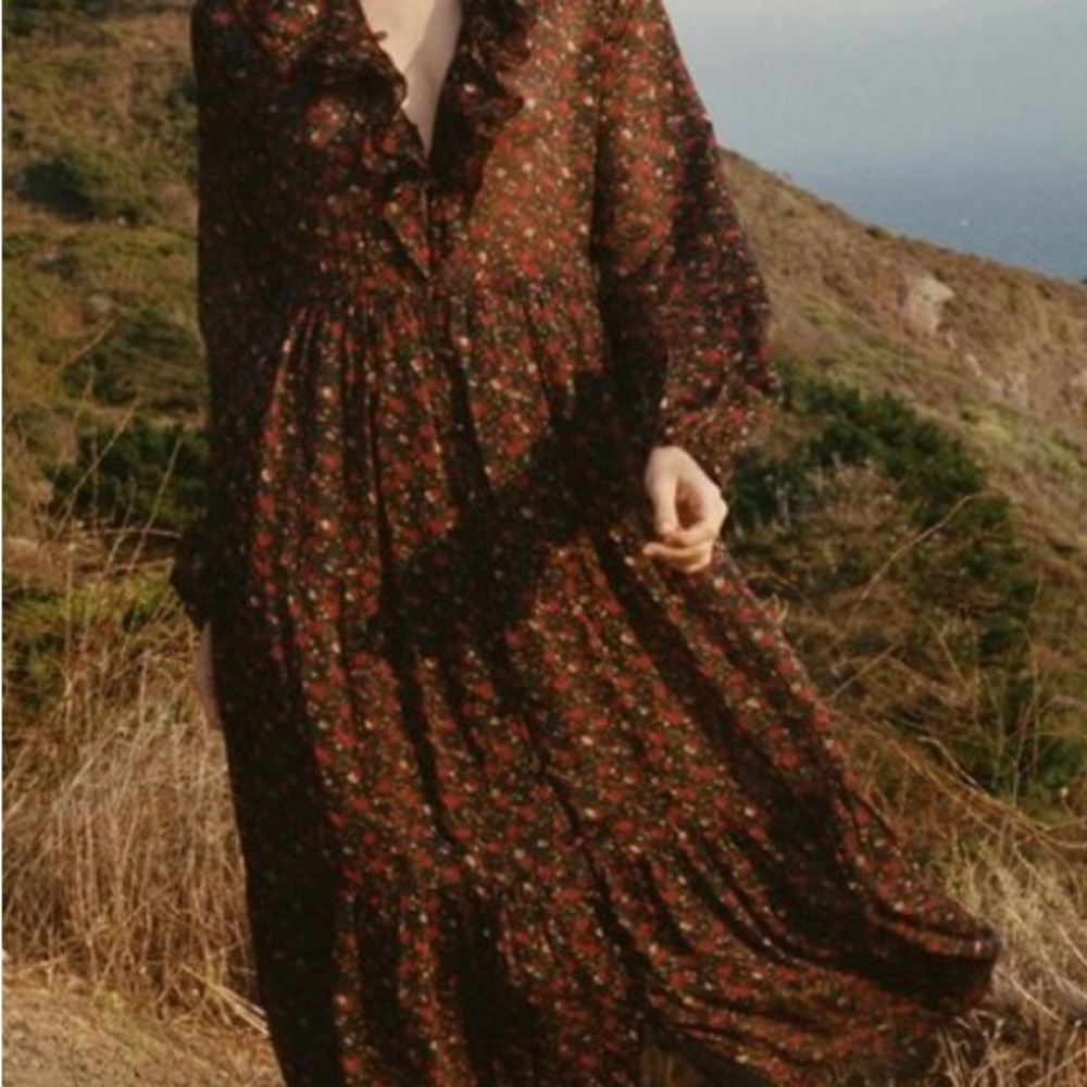 Doen silk Faye  Floral Dress